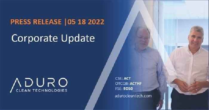 Aduro Clean Technologies Corporate Update