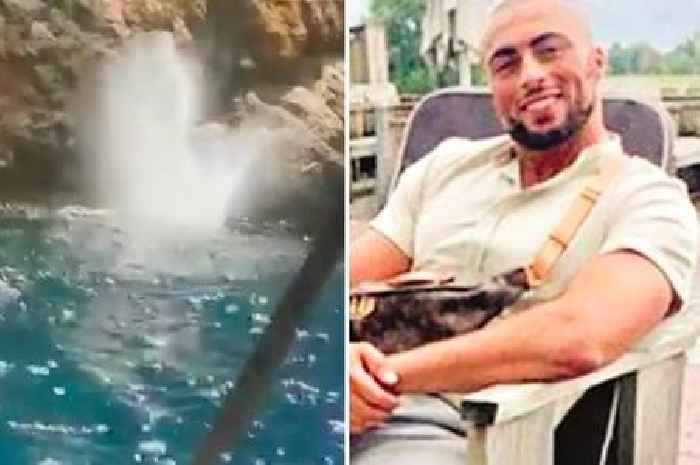 Ex-footballer Mourad Lamrabatte named as tourist killed in cliff stunt as wife filmed
