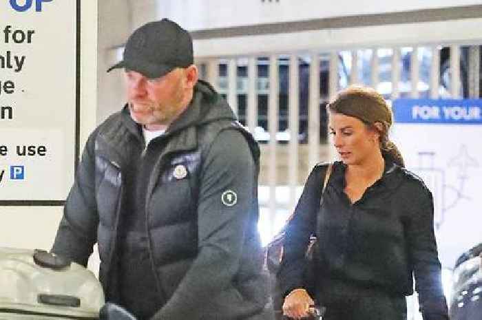 Coleen Rooney and Wayne arrive at airport as they skip Wagatha Christial trial