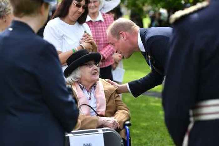 Prince William breaks royal protocol to comfort 100-year-old widow