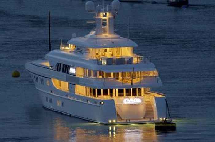 Billionaire's £48m super yacht visits Dartmouth