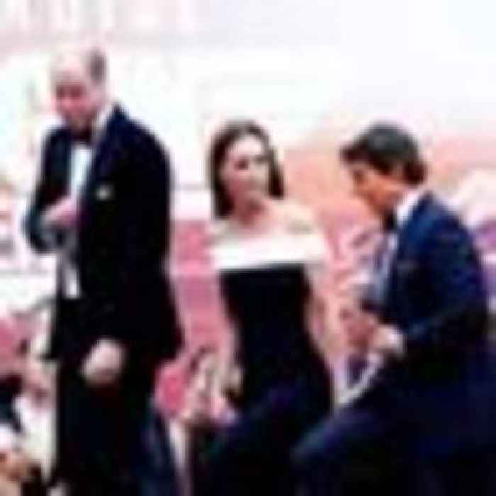 William and Kate step out with Tom Cruise for glamorous Top Gun premiere