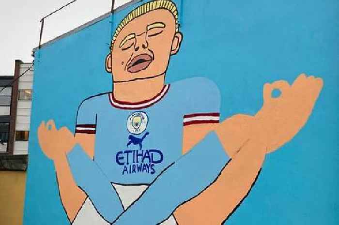 Fans savage Erling Haaland mural as Man City fans mark exciting transfer