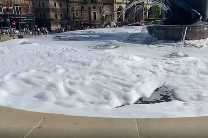 Bubble bath for Floozie in the Jacuzzi as prankster strikes within hours of switch-on