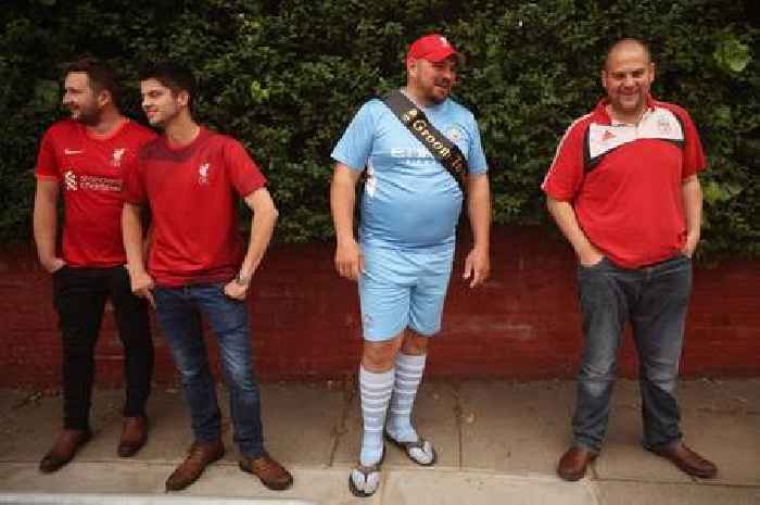 Liverpool fan on stag do forced to attend Wolves title decider wearing full Man City kit