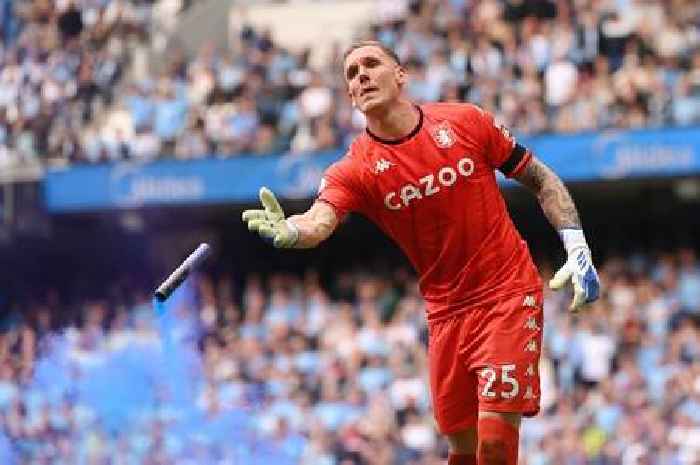 Man City apologise after Aston Villa goalkeeper Robin Olsen assaulted during pitch invasion