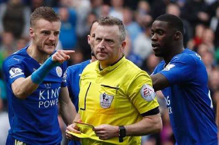 Jamie Vardy makes Jon Moss comment ahead of final Premier League game for ref and Leicester City