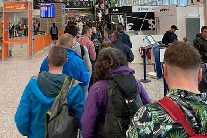 Airport apologises for '90-minute' delays as only 'half security points' open