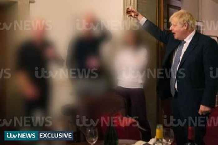 New photos show Boris Johnson raising glass at No 10 party he denied happened