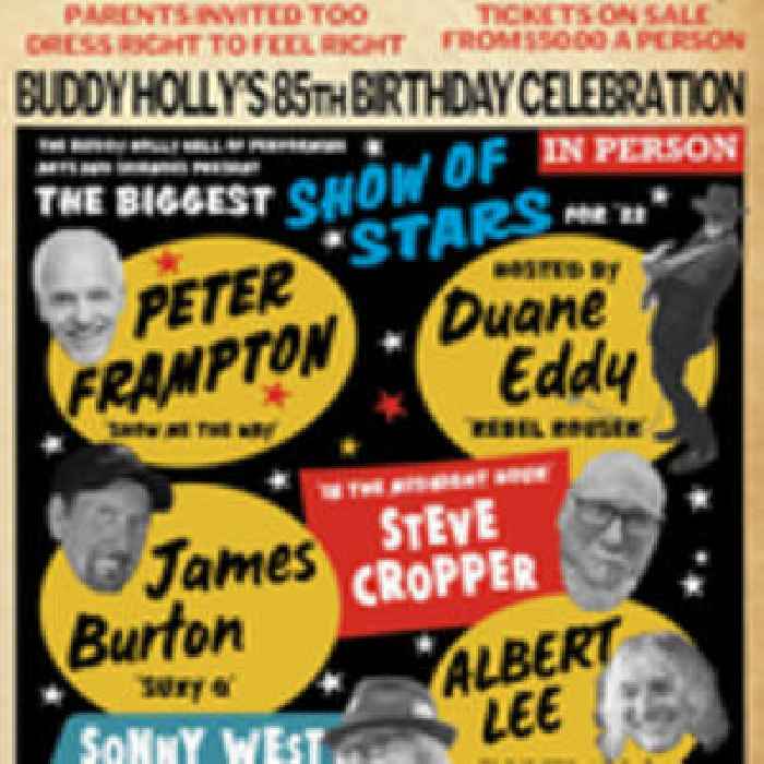 Peter Frampton and Duane Eddy to Lead All-Star Lineup at Buddy Holly’s 85th Birthday Celebration in Lubbock