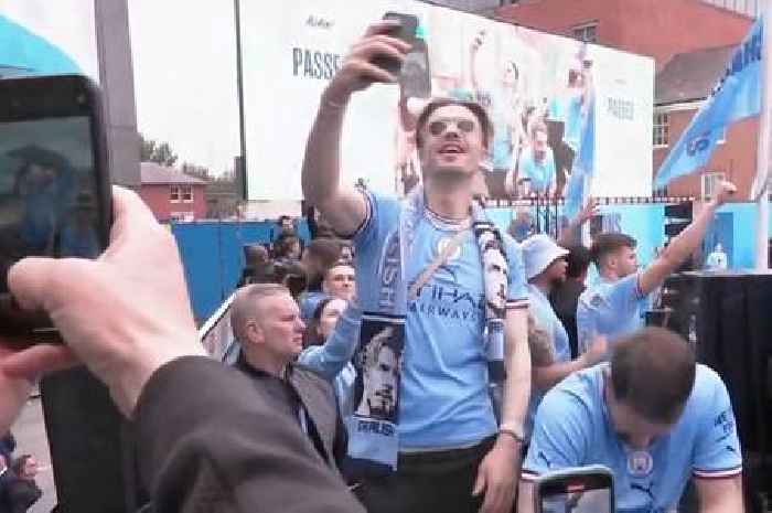 Seven unmissable moments from hammered Jack Grealish's Man City parade antics