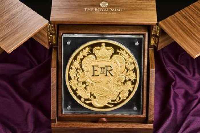 Huge Jubilee coin worth £15k is the biggest ever made by Royal Mint