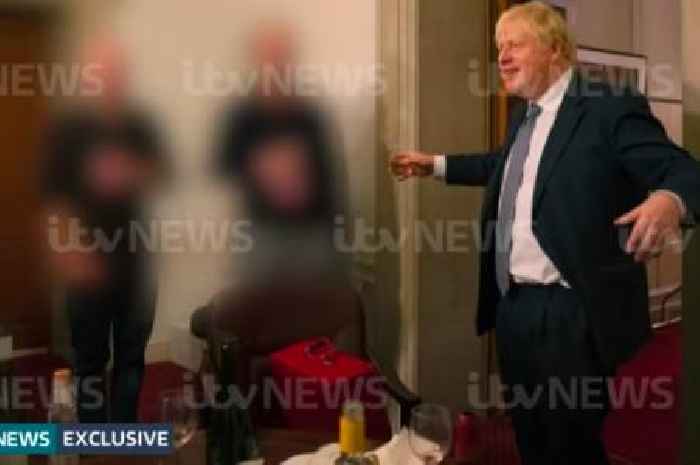Boris Johnson 'didn't think he was at party' in new pictures showing him 'raising a glass' at leaving do