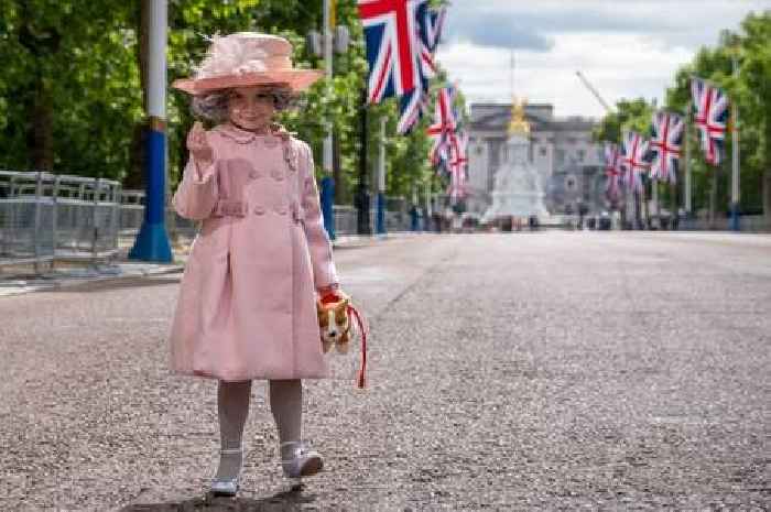 Adorable girl, 3, dresses up as The Queen to celebrate Platinum Jubilee