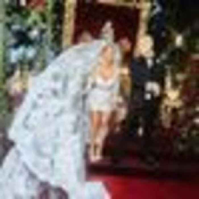 Kardashians share photos of Kourtney's wedding to Travis Barker