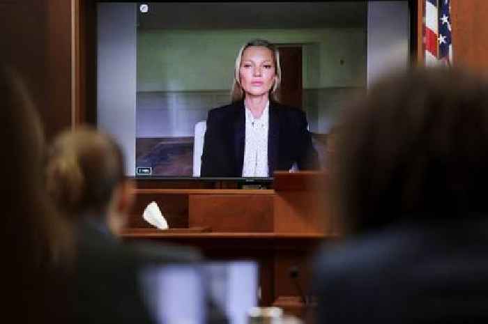 Kate Moss tells court Johnny Depp 'never' pushed her as she testifies in Amber Heard trial