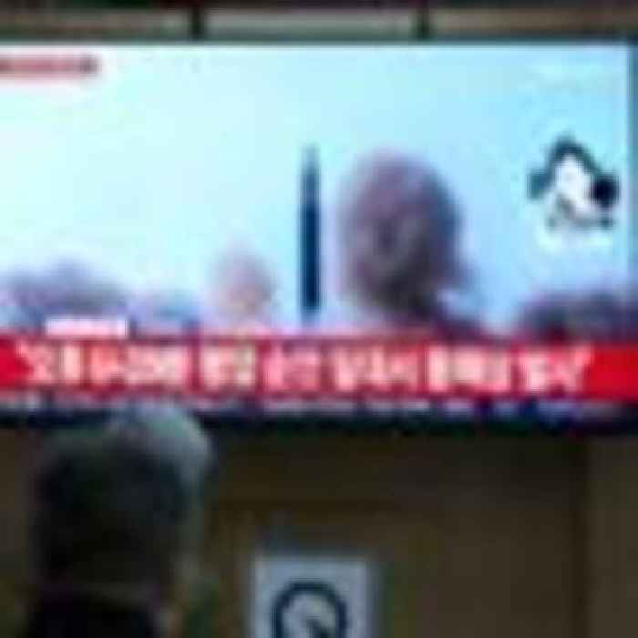 North Korea fires suspected intercontinental ballistic missile and two other missiles, says South Korea