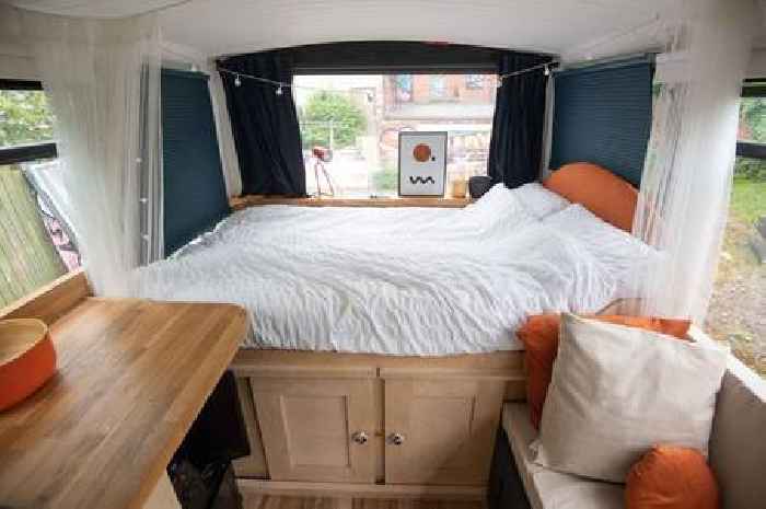 Inside 1995 bus converted into stunning camper van in Kings Heath