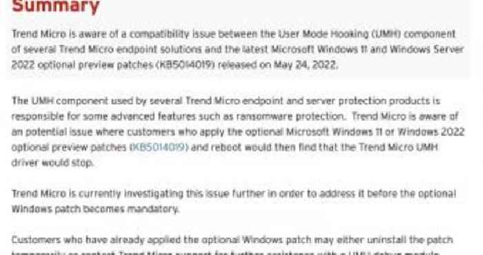 New Bug Discovered in Windows 11 Cumulative Update KB5014019