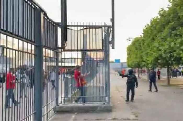 Video filmed outside Champions League final stadium shows Liverpool fans 'pepper sprayed'