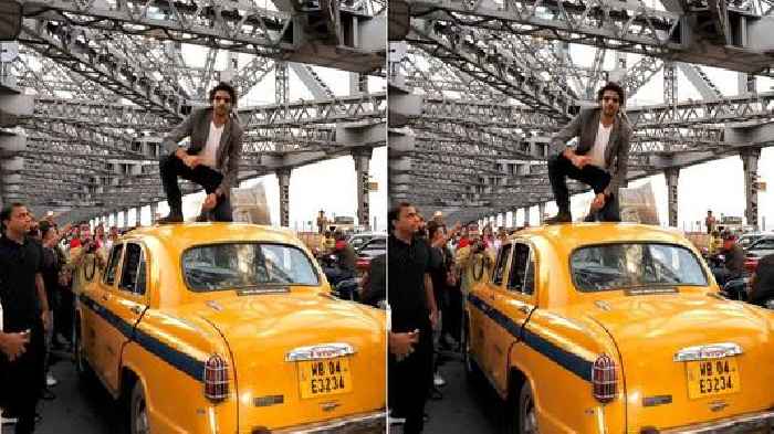 Kartik drives the famous yellow taxi on Howrah bridge in Kolkata; shares post
