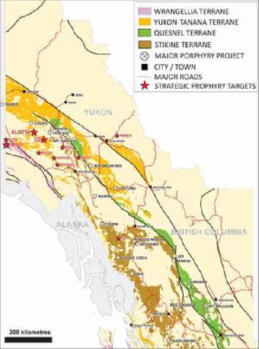 Strategic Metals Ltd Plans Geophysical Surveys at Three Highly Prospective Porphyry Copper Projects in Yukon