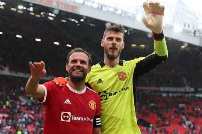 Man Utd fans fear David De Gea could leave after emotional tribute to Juan Mata