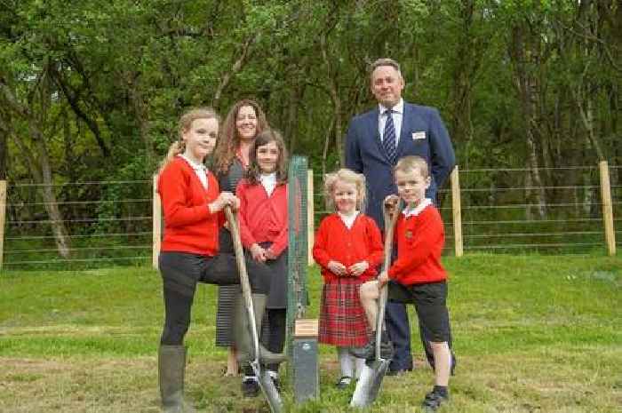 Pupils plant trees at Perthshire resort as part of Platinum Jubilee celebrations