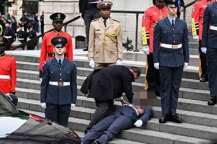 Soldier collapses outside St Paul's ahead of Queen's Platinum Jubilee service