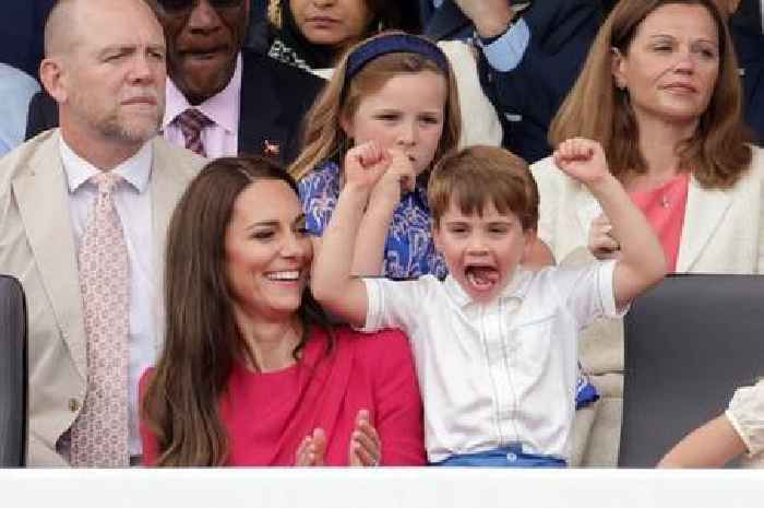 Prince Louis pulls cheeky faces and blows raspberries on final day of Jubilee celebrations