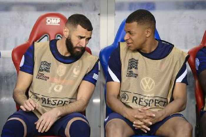 Karim Benzema and Kylian Mbappe spotted deep in conversation after Tupac dig