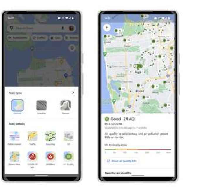Who’s Copying Whom? Google Maps Updated With Air Quality Details, Apple Did It First