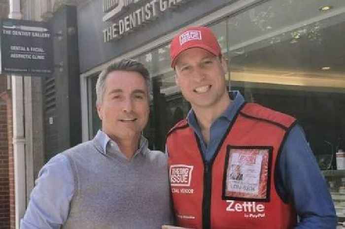 Prince William spotted selling The Big Issue in London