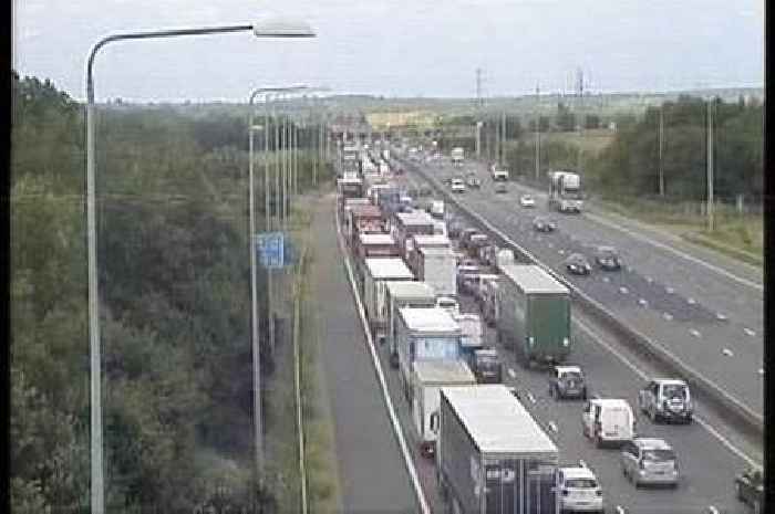 M25 traffic live as drivers stuck in 14-mile queues after four-car crash