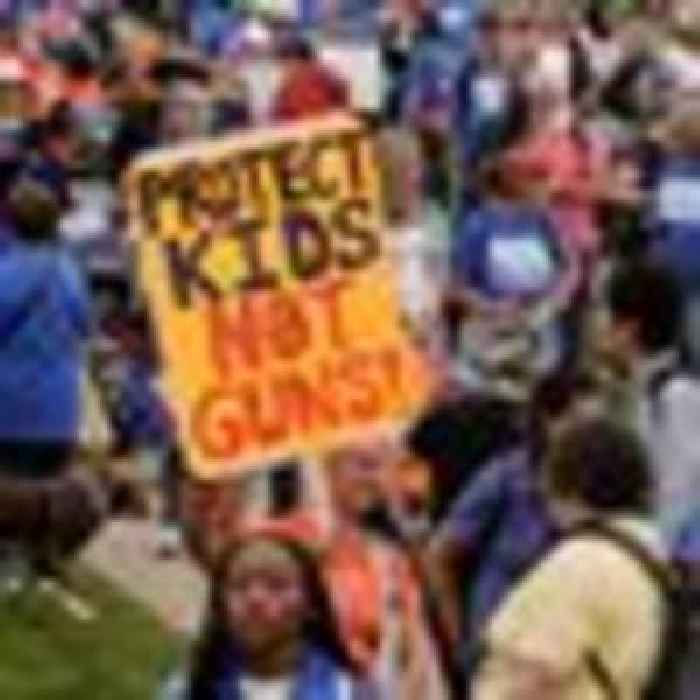 Thousands take to the streets across the US demanding action on gun laws