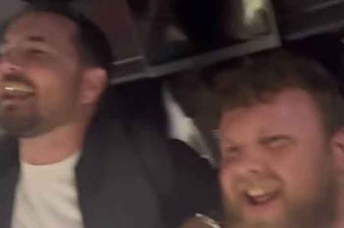 Soccer Aid: Martin Compston and Tom Stoltman celebrate win by leading celebrity singalong of 500 Miles