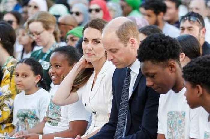 Kate Middleton and Prince William lay wreath at Grenfell Tower and meet victims' families