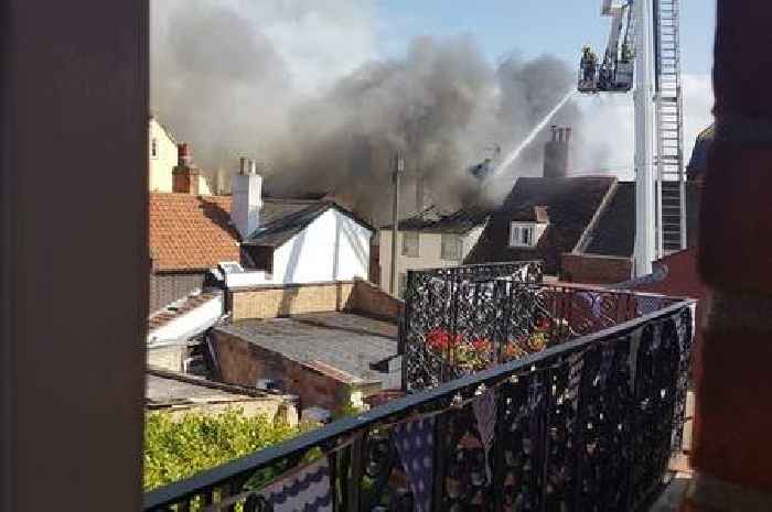 Live Harwich fire updates as emergency services descend on pub with huge smoke plume spreading over the town