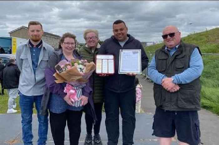 Newmains man receives Citizen of the Year award from his fellow villagers