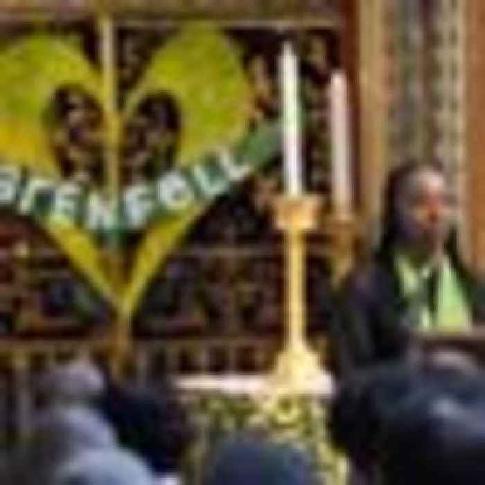 Names of 72 Grenfell fire victims read out at five-year anniversary service