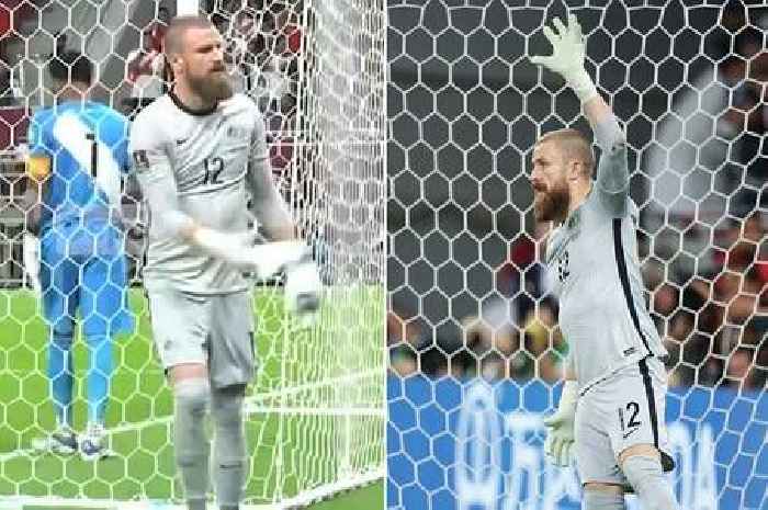 Australia keeper's 'immense s***housery' spotted as he hides Peru's 'cheat sheet'