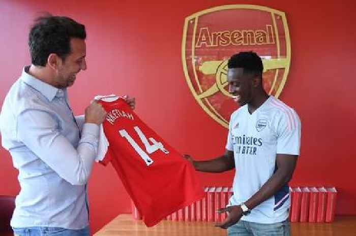 What Edu said to Eddie Nketiah after Arsenal ace handed Thierry Henry privilege with new deal