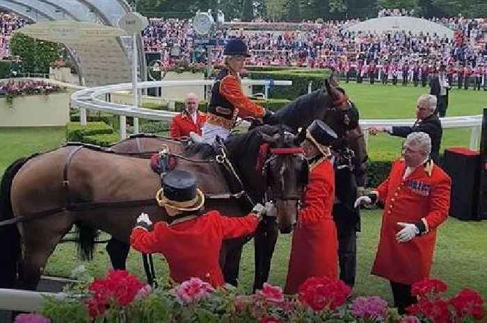 Princess Beatrice's horse brought under control after almost bolting at Ascot
