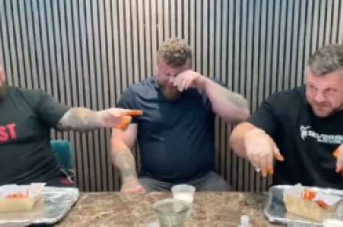 World's Strongest Man Tom Stoltman reduced to tears by hottest chilli on planet in hilarious food challenge