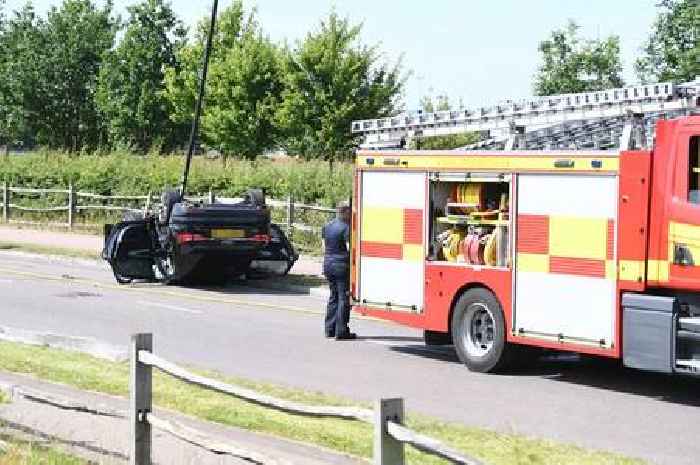 Live Cambourne updates as police and fire crews rush to serious crash involving overturned vehicle