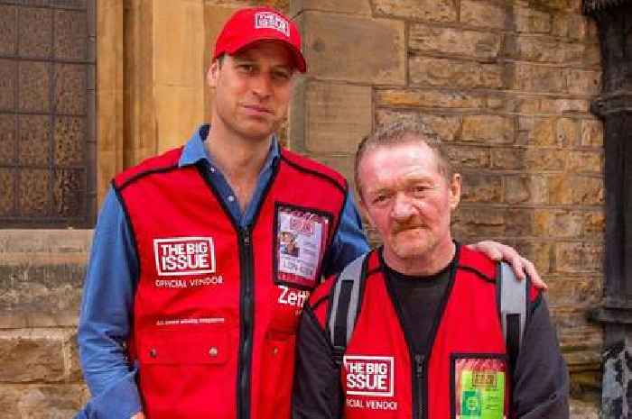 Prince William spent 40th with Big Issue seller who showed him the ropes