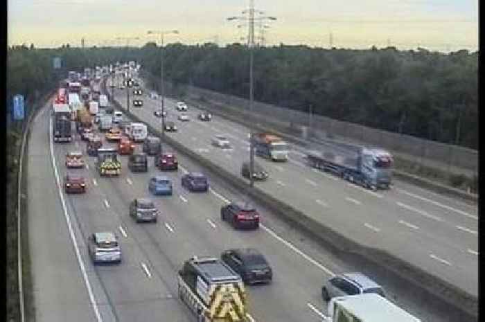 M3 live updates as car and lorry crash causes lane closures near M25 Wisley