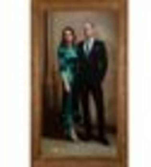 Prince William and Kate's first official joint portrait released