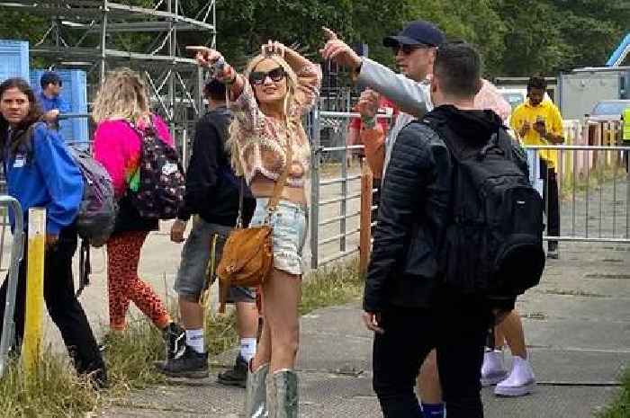Glastonbury 2022: Love Island host Laura Whitmore swaps villa for Worthy Farm as star spotted at festival