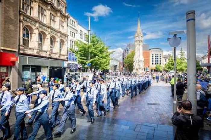 Thousands line Leicester's streets as city celebrates Armed Forces Day with parade
